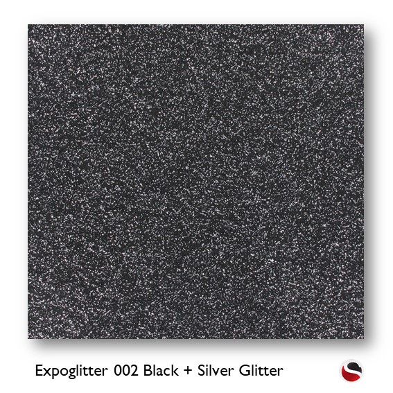 Expoglitter 002 Black + Silver Glitter