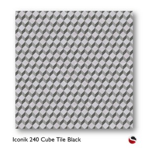 Iconik 240 Cube Tile Black