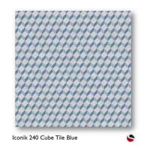 Iconik 240 Cube Tile Blue