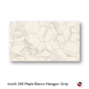 Iconik 240 Maple Bianco Hexagon Grey