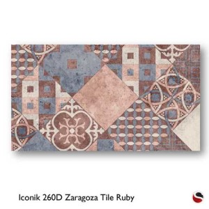 Iconik 260D Zaragoza Tile Ruby